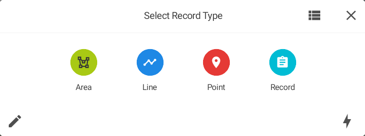 Select Record Type dialog Select Record Type dialog