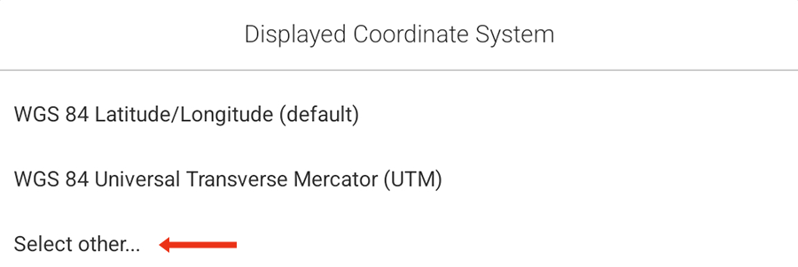 Tap Select other