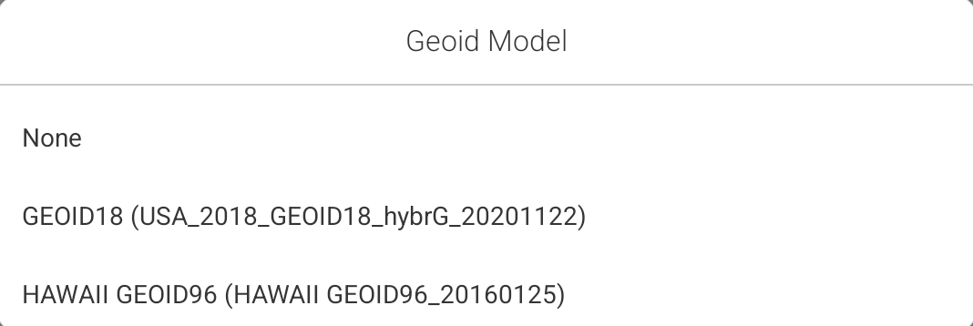 Select geoid
