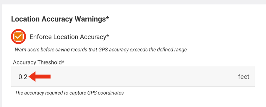 Accuracy threshold