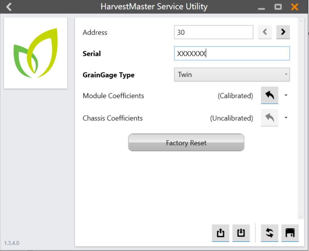 HM Service Utility Secondary Screen